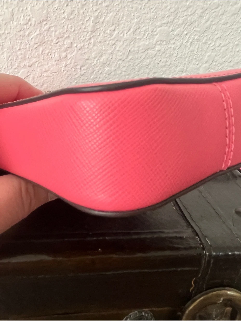 kate spade hot pink leather crossbody phone pouch